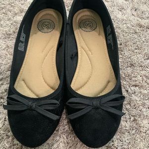 Black flats, womens size 6
